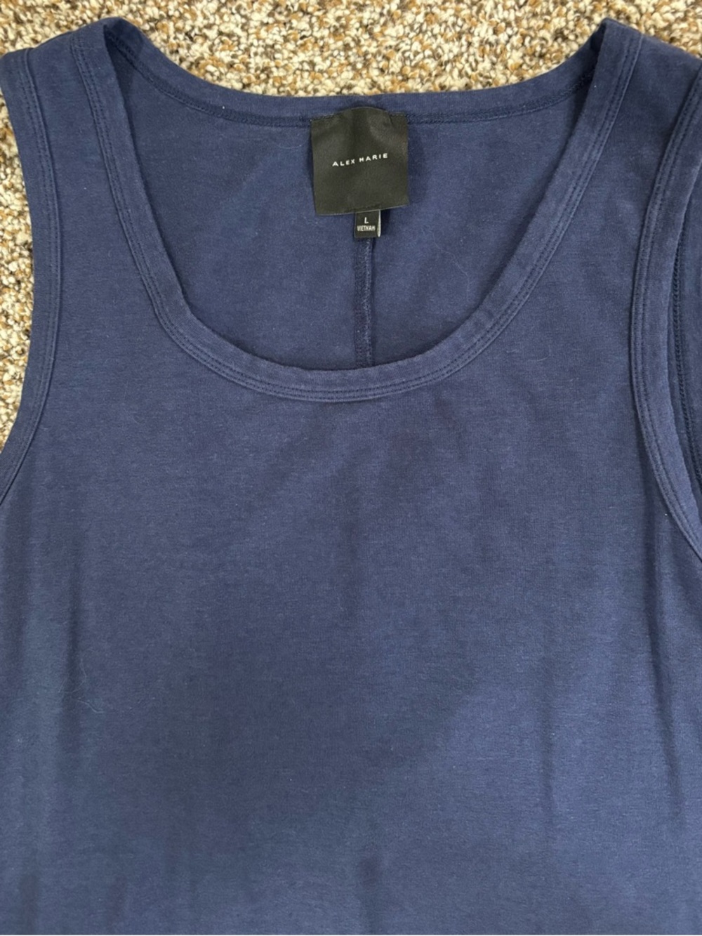 Alex Marie Dark Navy Scoop Neck Tank dress